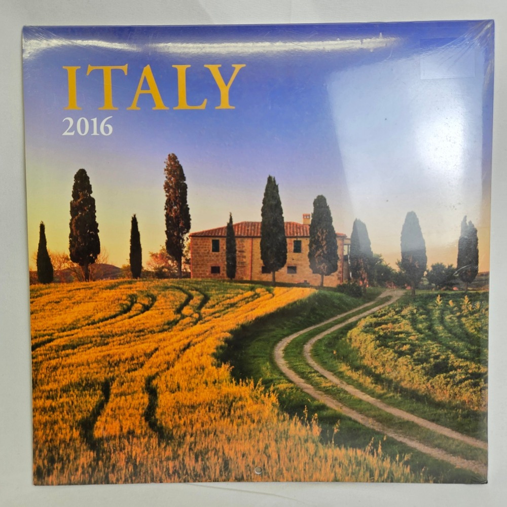 2016 Italy Wall‎ Calendar, 12" x 12", 8940032, New Sealed